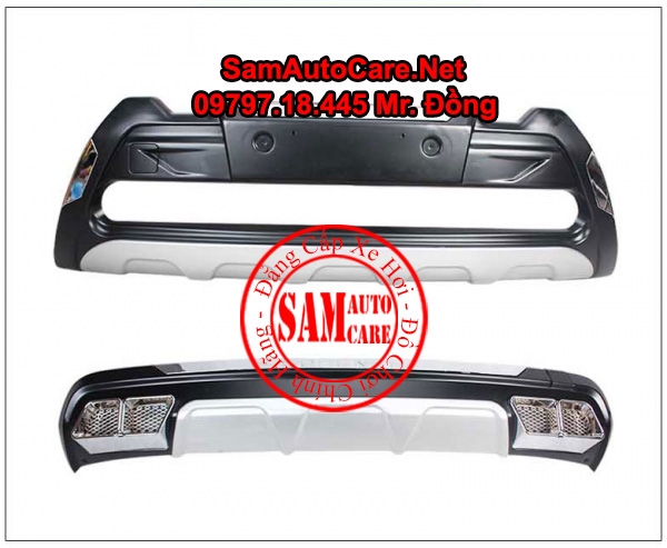 Ốp Cản Trước Sau Kia Sorento- Mẫu Giả 2 Pô