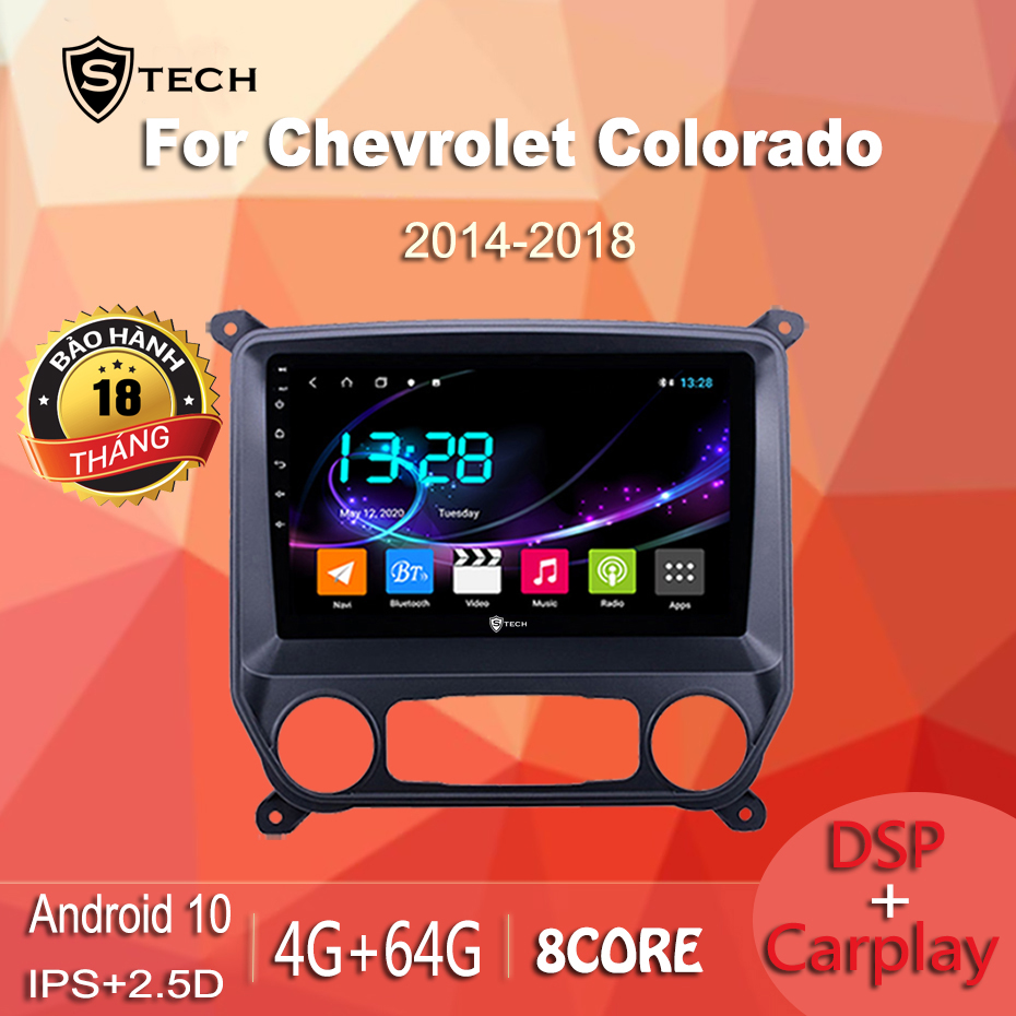 Màn Hình Android Stech S600 Xe Chevrolet Colorado