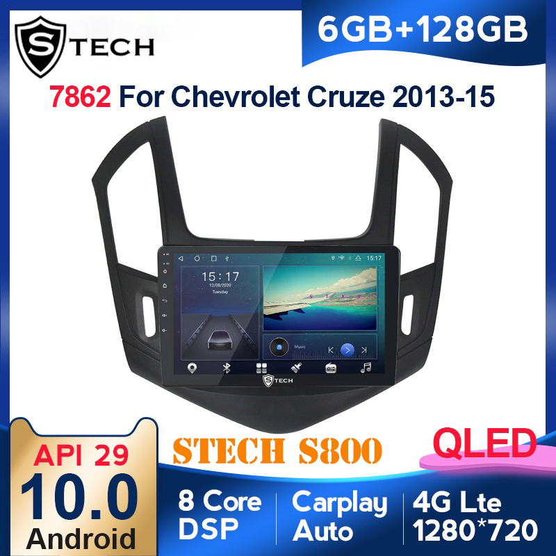 Màn Hình Android Stech S800 Xe Chevrolet Cruze 2017