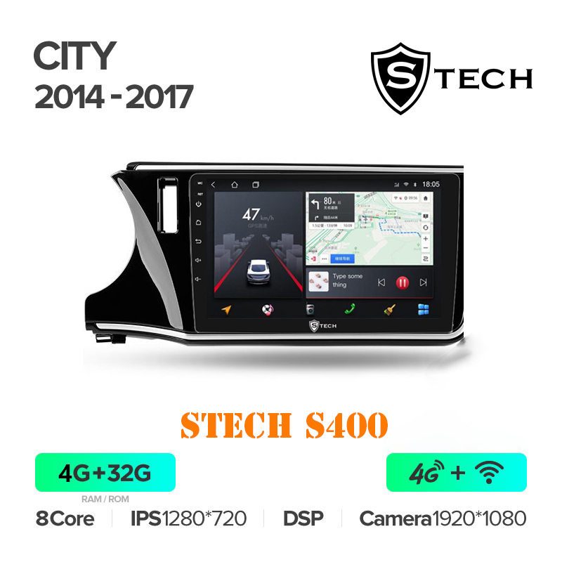 Màn Hình Android S400 Cho Xe Honda City 2014 - 2017